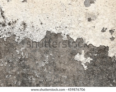 Old dirty white concrete crack wall texture background 