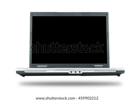 Computer notebook isolated on white background