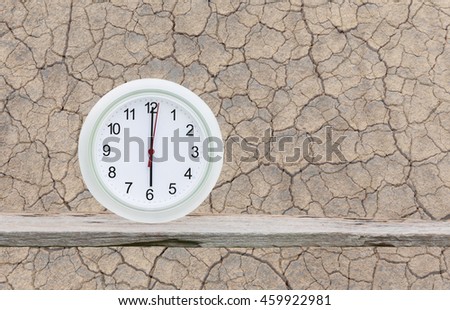 Clock on the wall for background