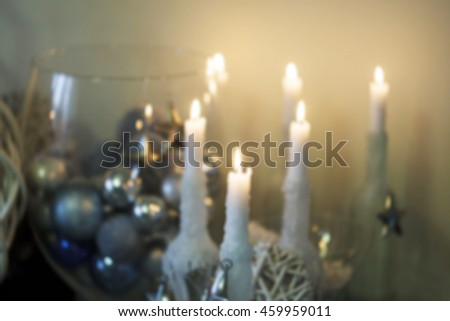 Blurred picture of candles