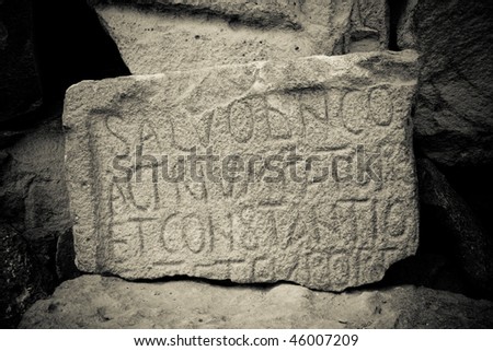 ancient latin inscription