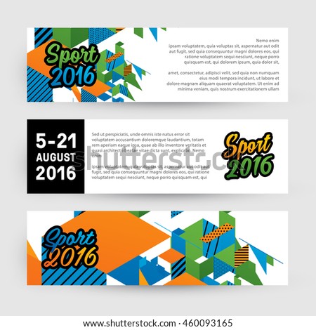 Summer sport 2016 concept template, Design for brochure, website, book or flyers.