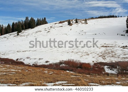 snowy hillside