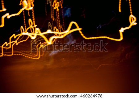 light motion with slow speed shutter,Street lights in speeding car