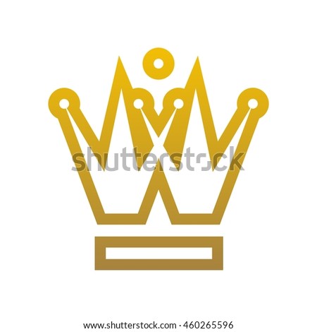 Crown Logo. King Royal Queen Symbol Vintage