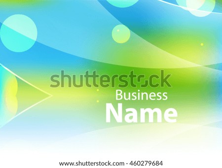 Green and blue abstract background for business card or banner