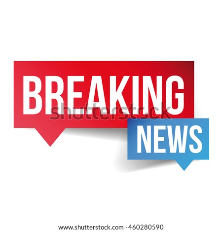 Breaking News icon vector Royalty-Free Stock Photo #460280590