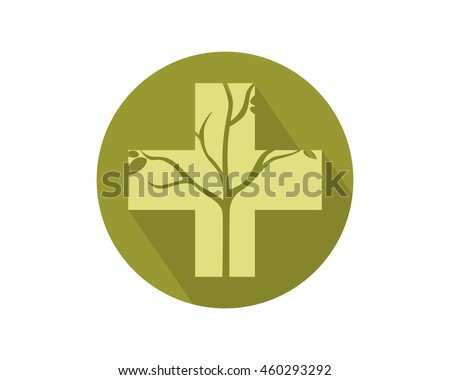 positive dead tree leafless plant fall image vector icon