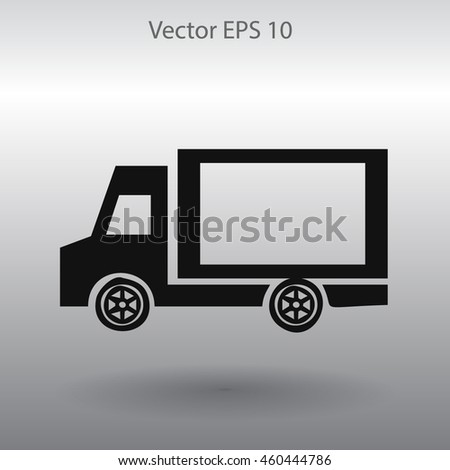 Flat van icon