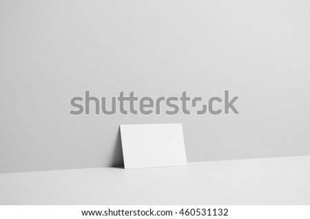 Business Card Mock-Up (85x55) - Wall Background