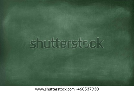 Chalk rubbed out on blackboard. School blackboard. Black blank chalkboard for background. Classroom blackboard. panel Blank green chalkboard, blackboard texture with copy space. close up