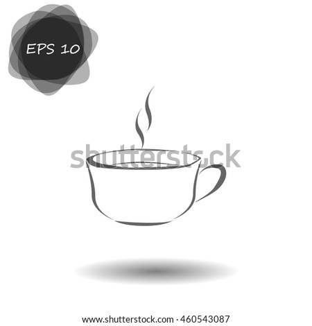 Vector icon of coffee cup