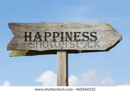 happiness signpost