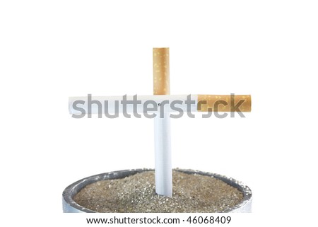 A Isolated Cigarette cross