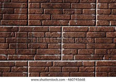 texture of wall from a new red brick
