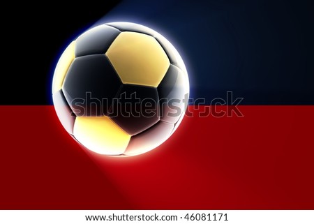 Flag of Haiti, national country symbol illustration sports soccer football