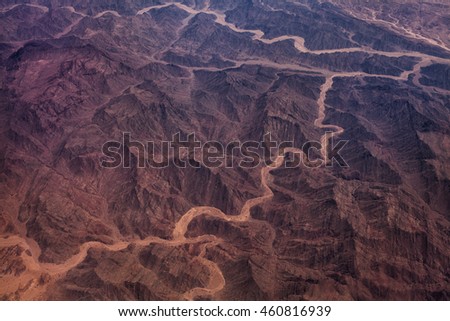 Photo of desert with dry and hot climate