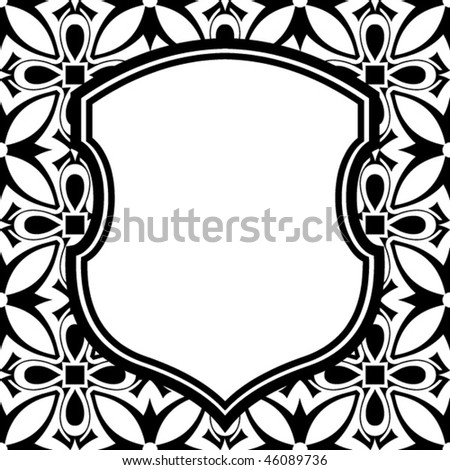 abstract shield background, vector illustration