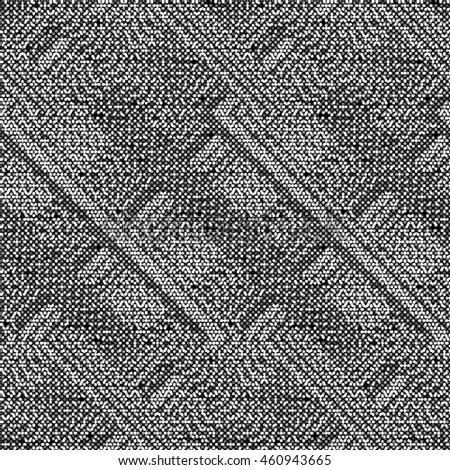 Abstract flecked geometric motif. Seamless pattern.