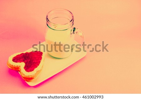 Sweet donuts on pink Background