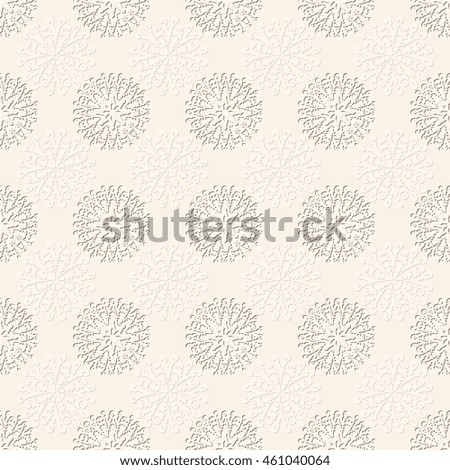 Seamless light background with ornament. Vector illustration