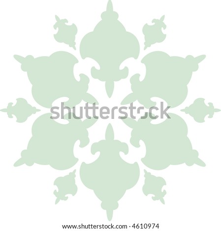 abstract floral decoration color ornament