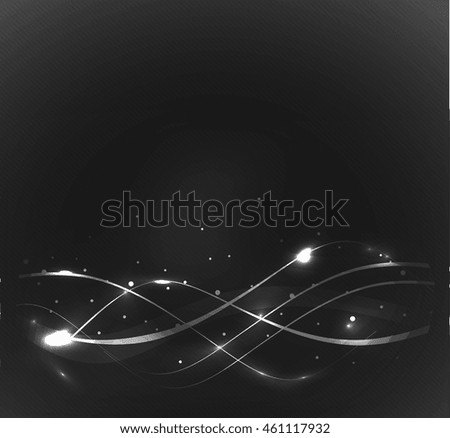 Abstract wave line background, vector illustration