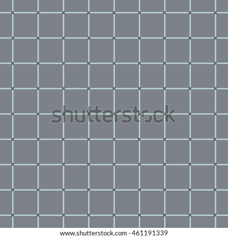 Seamless pattern with squares objects on gray background