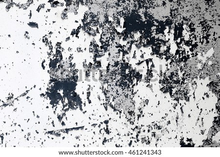 Abstract surface peeling paint on grunge old wall background