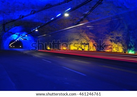 Laedal Tunnel / Laedal Tunnel is a 24.51-kilometre (15.23 mi) long road tunnel connecting Laerdal and Aurland in Norway.