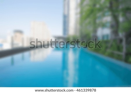 Abstract blur Outdoor swimming pool 
