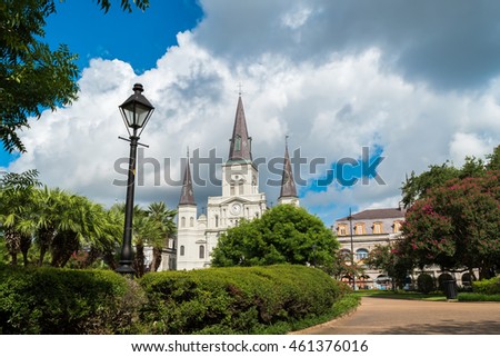 St Louis Cathedral from Jackson Square, New Orleans