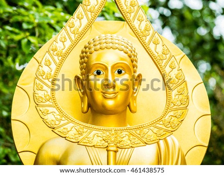 buddha statue in chiangmai Thailand,statue in Buddhist Thailand ,  are public  domain  or treasure of Buddhism ,no restrict in copy or use . This photo  taken   these  conditions