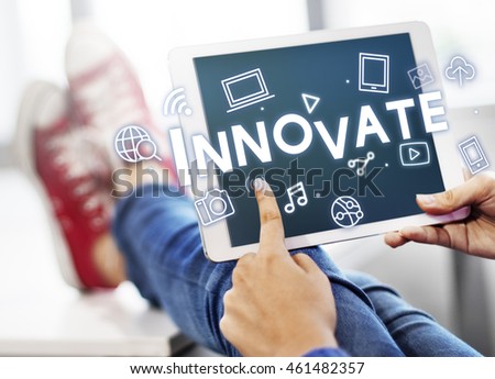 Digital Innovate Electronics Network Concept