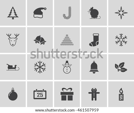 Vector Set  New Year and Christmas Icons