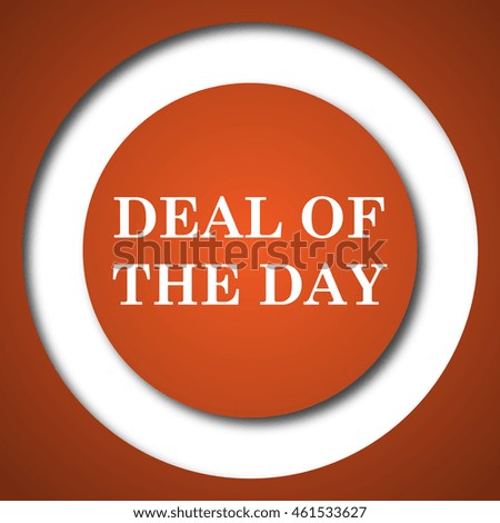 Deal of the day icon. Internet button on white background. 
