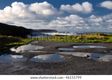 photo beautiful breathtaking vibrant  irish scenic coastal seascape
