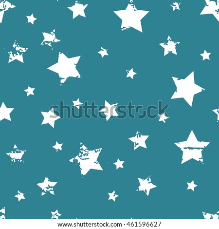 Cute seamless pattern. Baby background. Colorful grunge stars
