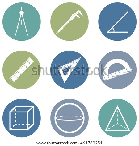 Vector Set of Geometry Icons.