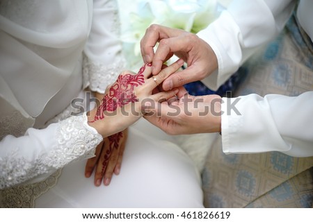 bride couple hand. wedding ceremony