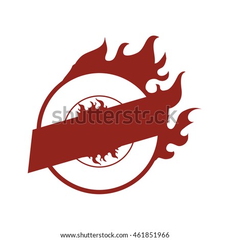 Label concept represented by hot deal icon. Isolated and flat illustration