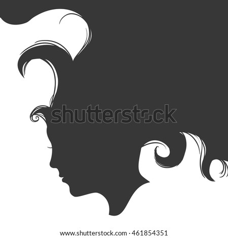 Woman concept represented by female head icon. Isolated and flat illustration