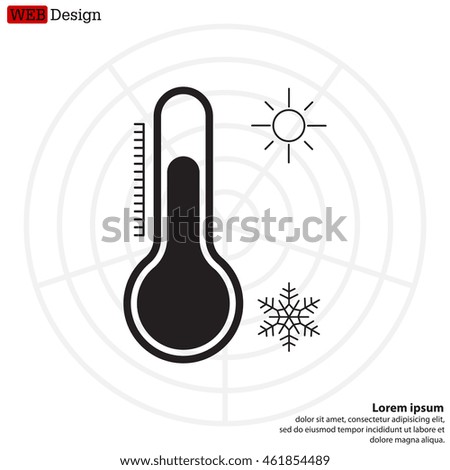 Thermometer icon , vector illustration