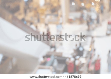 Blurred abstract background of In The Shopping Mall
