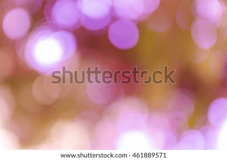 Violet purple bokeh out of focus background from nature forest