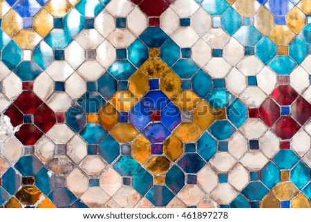 Thai glass mosaic