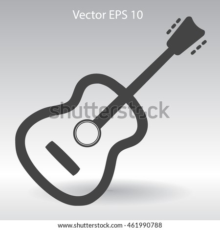 To play guitar vector illustration