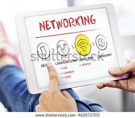 Internet Multimedia Technology Networking Concept