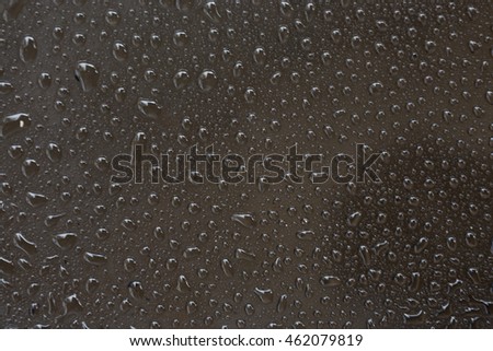 Water drops on glass.