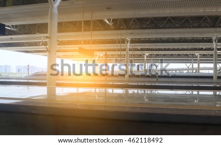 High speed train station